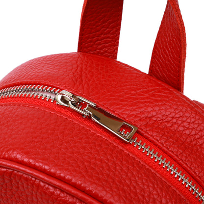 City Women's Backpack SHVIGEL 16301 Red Genuine Leather Classic Design