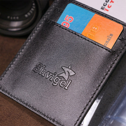Genuine Leather Driver's Document Cover SHVIGEL 13924 Black – Ukrainian Quality