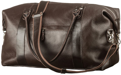 Travel Bag SHVIGEL 00879 Brown Genuine Leather Durable Stylish Design