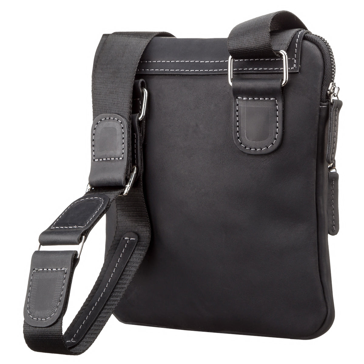 Men's Leather Bag SHVIGEL 11092 Black Genuine Leather from Ukraine, Stylish and Durable
