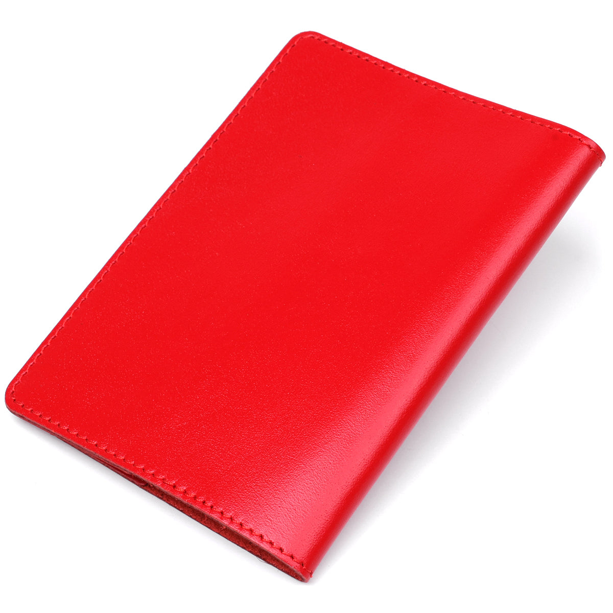 Genuine Leather Passport Cover SHVIGEL 13975 Red - Stylish and Durable Design