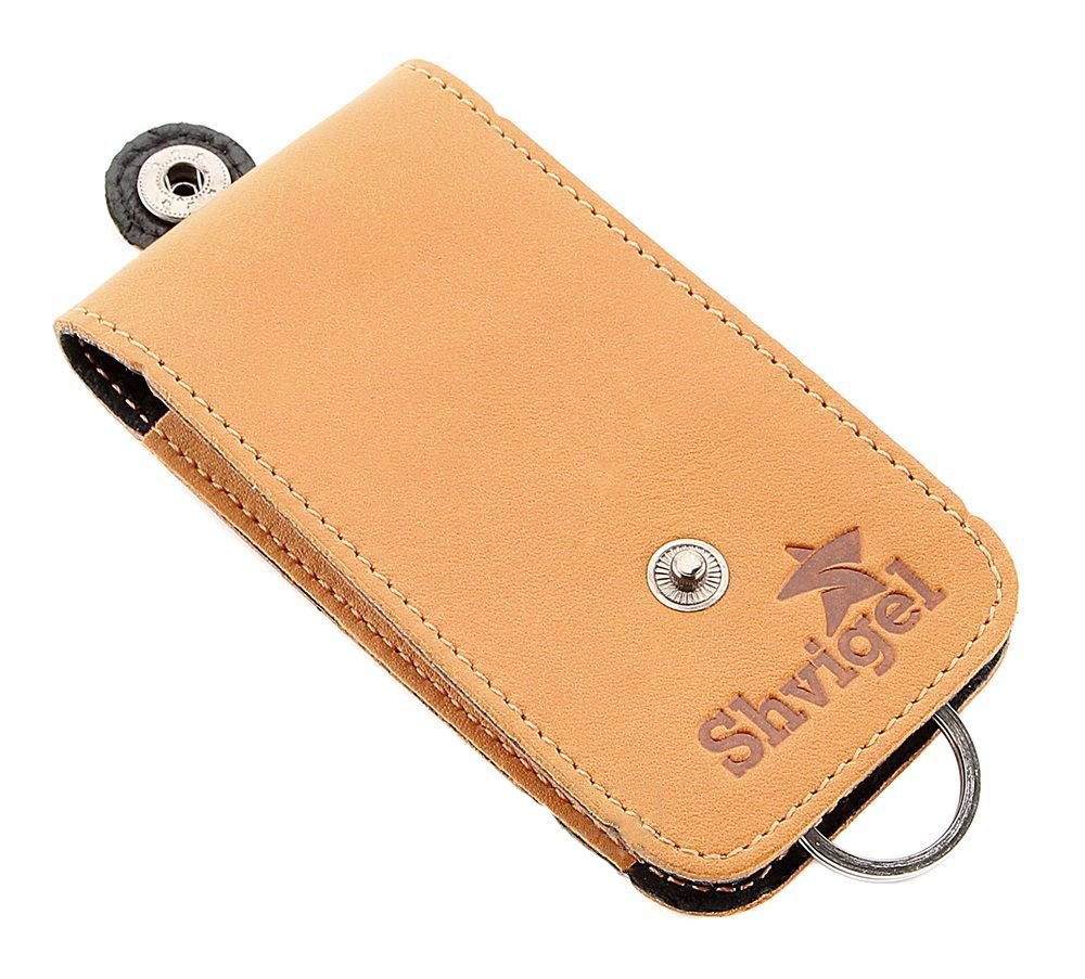 Handmade Leather Accessory Set by SHVIGEL, Item 10076, Natural Leather, Ukraine