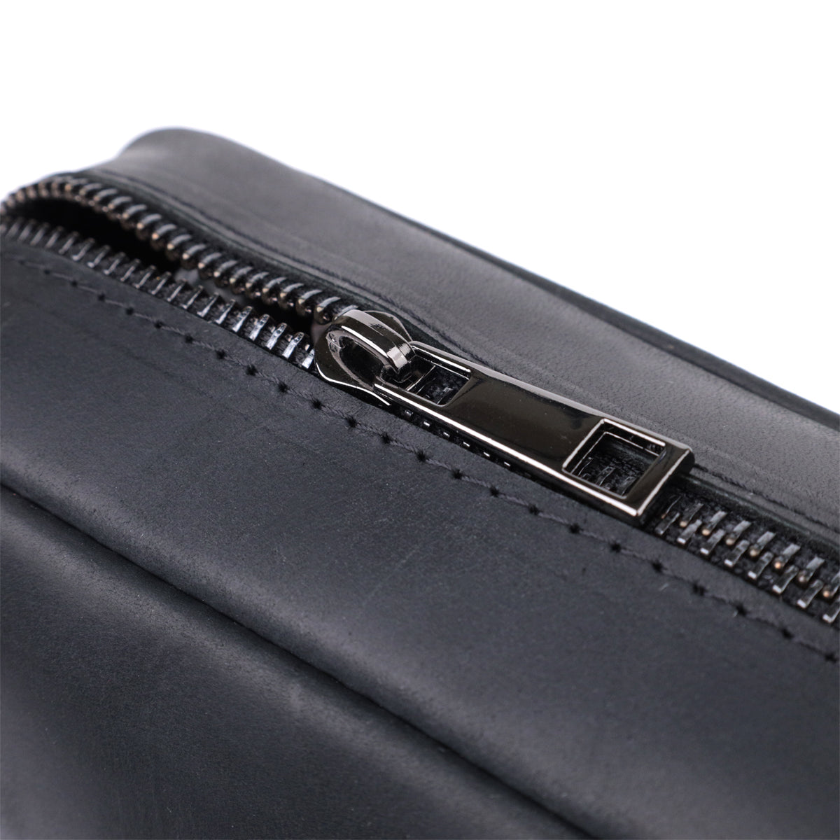 Men's Matte Leather Crossbody Bag SHVIGEL 22848 Black - Genuine Leather Design