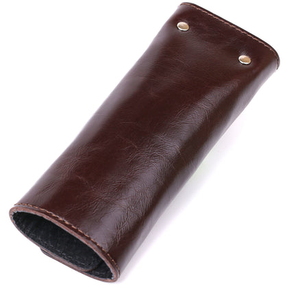 Convenient Leather Key Holder SHVIGEL 16534 Brown Natural Leather for Keys