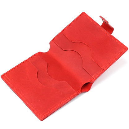 Small Matte Women's Wallet SHVIGEL 16476 Red Genuine Leather Ukraine