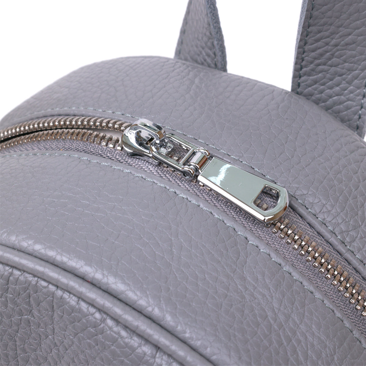 Practical Women's Backpack SHVIGEL 16323 Gray, Natural Leather, Ukrainian Craftsmanship