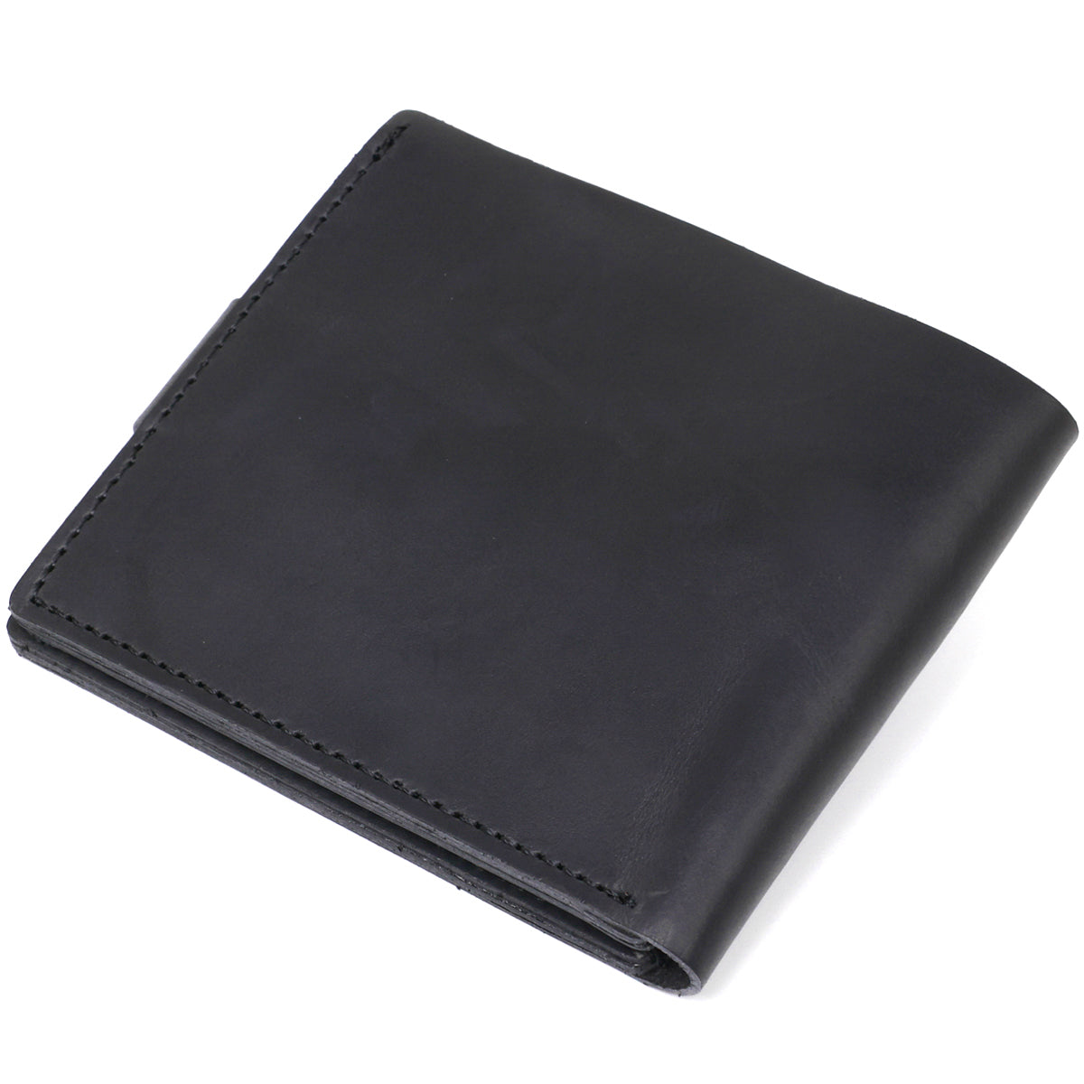 Men's Vintage Matte Wallet SHVIGEL 16453 Black 100% Genuine Leather Craftsmanship
