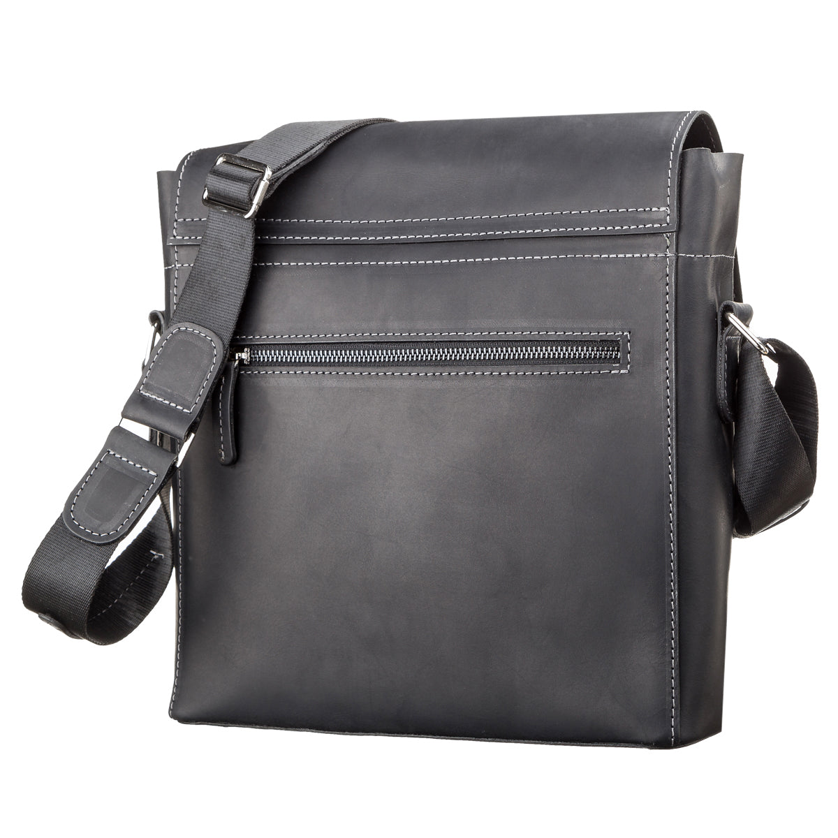 Men's Leather Bag SHVIGEL 11112 Black Genuine Leather from Ukraine