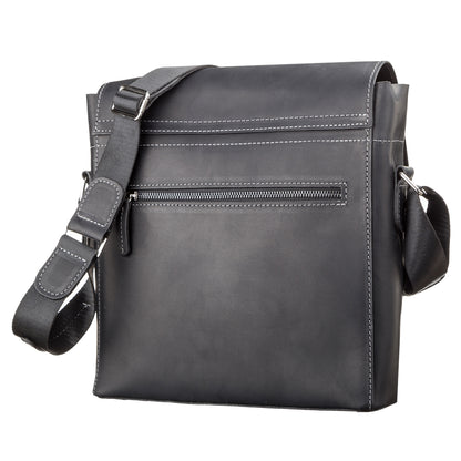 Men's Leather Bag SHVIGEL 11112 Black Genuine Leather from Ukraine