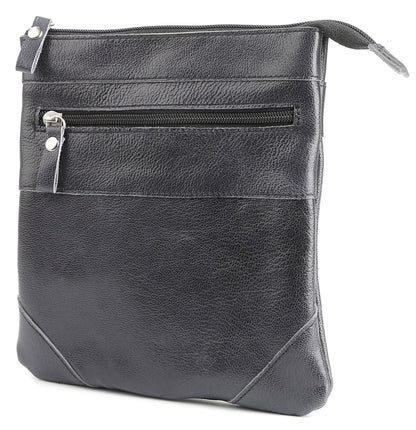Leather Bag SHVIGEL 00966 Blue Natural Leather Handmade from Ukraine