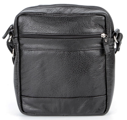 Elite Leather Men's Bag SHVIGEL 00791 Black, Genuine Leather, Ukrainian Craftsmanship