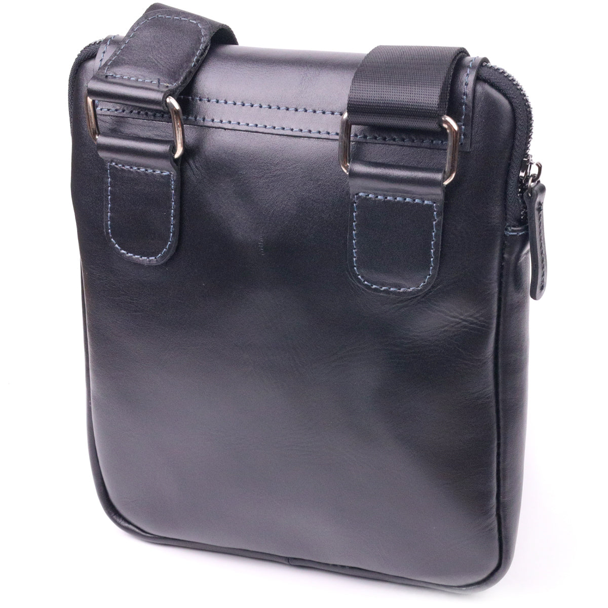 Men's Smooth Genuine Leather Bag SHVIGEL 18721 Black - Premium Quality Ukraine