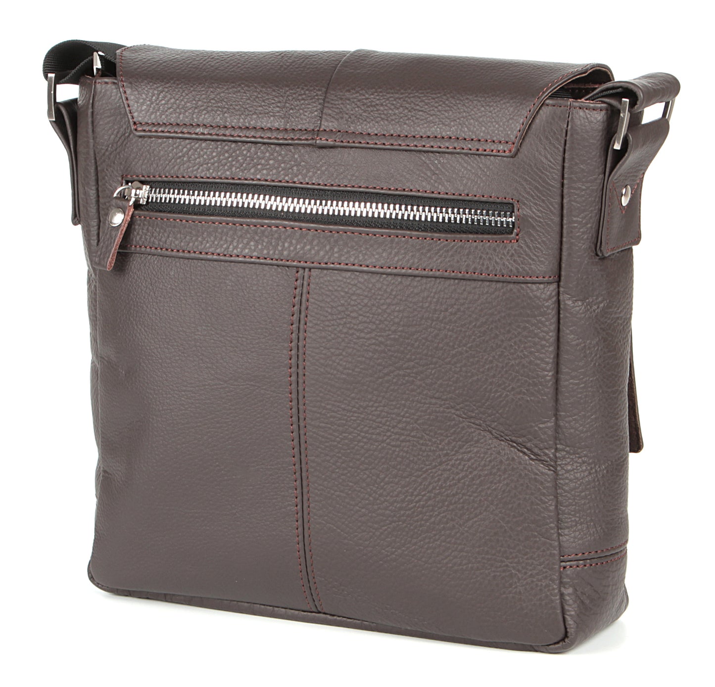 Leather Bag SHVIGEL 00852 Brown | Genuine Leather | Made in Ukraine