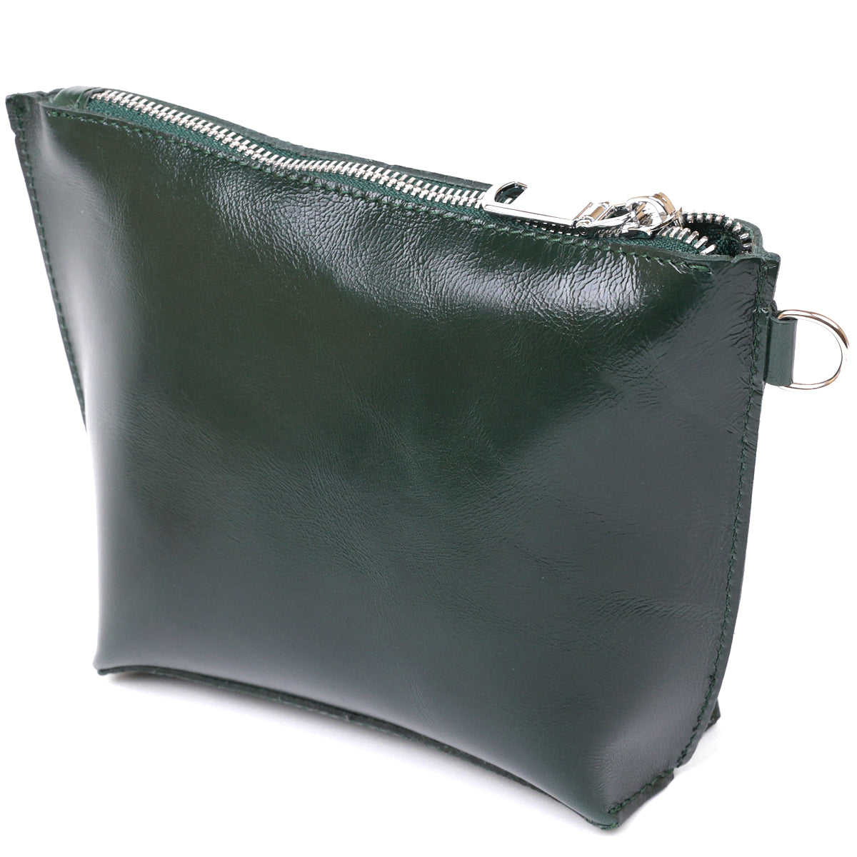 Practical Women's Leather Cosmetic Bag SHVIGEL 16411 Green Genuine Leather