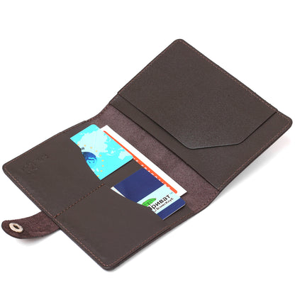 Men's Travel Case SHVIGEL 16525 Brown Genuine Leather Travel Organizer