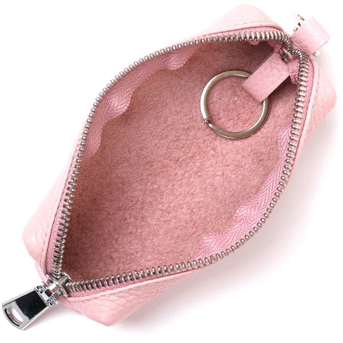 Stylish Women's Key Holder SHVIGEL 16538 Pink Genuine Leather for Keys