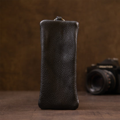 Spacious Black Leather Key Holder SHVIGEL 15310 - Durable Natural Leather for Keys