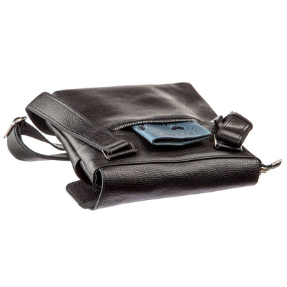 Genuine Leather Bag SHVIGEL 11157 Black - Stylish and Durable Ukrainian Design