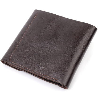 Classic Men's Wallet by SHVIGEL 16621 in Brown - Premium Genuine Leather from Ukraine