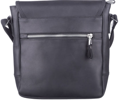 SHVIGEL Leather Bag 11037 Black - Genuine Ukrainian Leather, Stylish Design