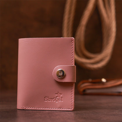 Women's Genuine Leather Wallet SHVIGEL 16509 Pink - Crafted in Ukraine from High-Quality Leather