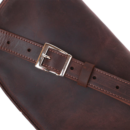 Matte Women's Belt Bag SHVIGEL 16395 Brown Genuine Leather Durable Design