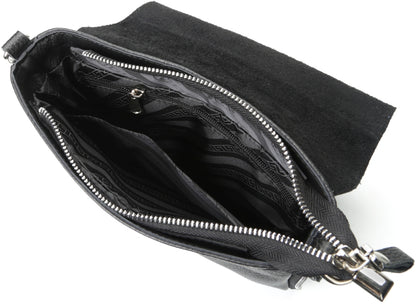 Genuine Leather Handbag SHVIGEL 11016 Black, Made in Ukraine, Premium Quality