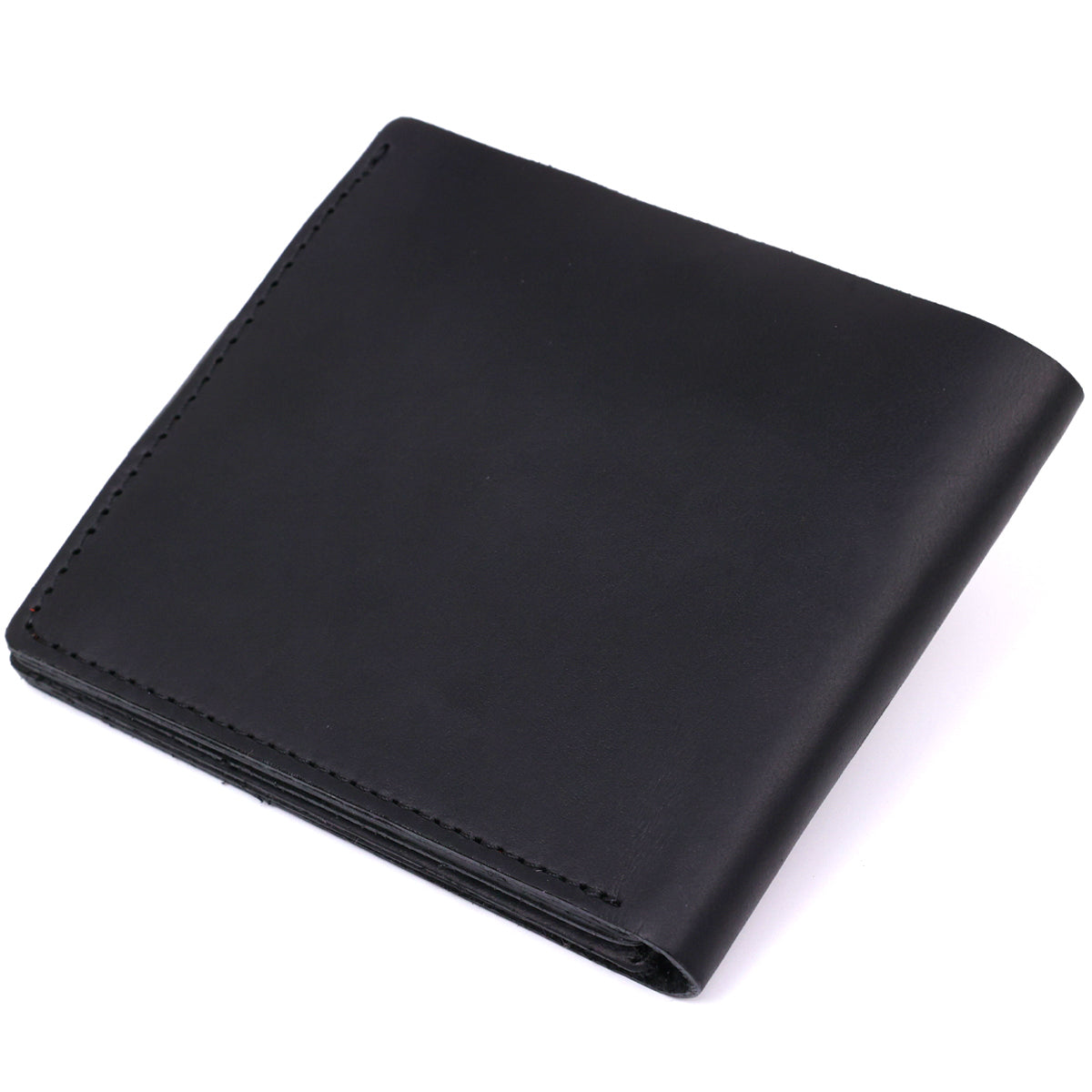 Men's Leather Wallet SHVIGEL 16432 Black, Crafted from Premium Natural Leather, Ukraine