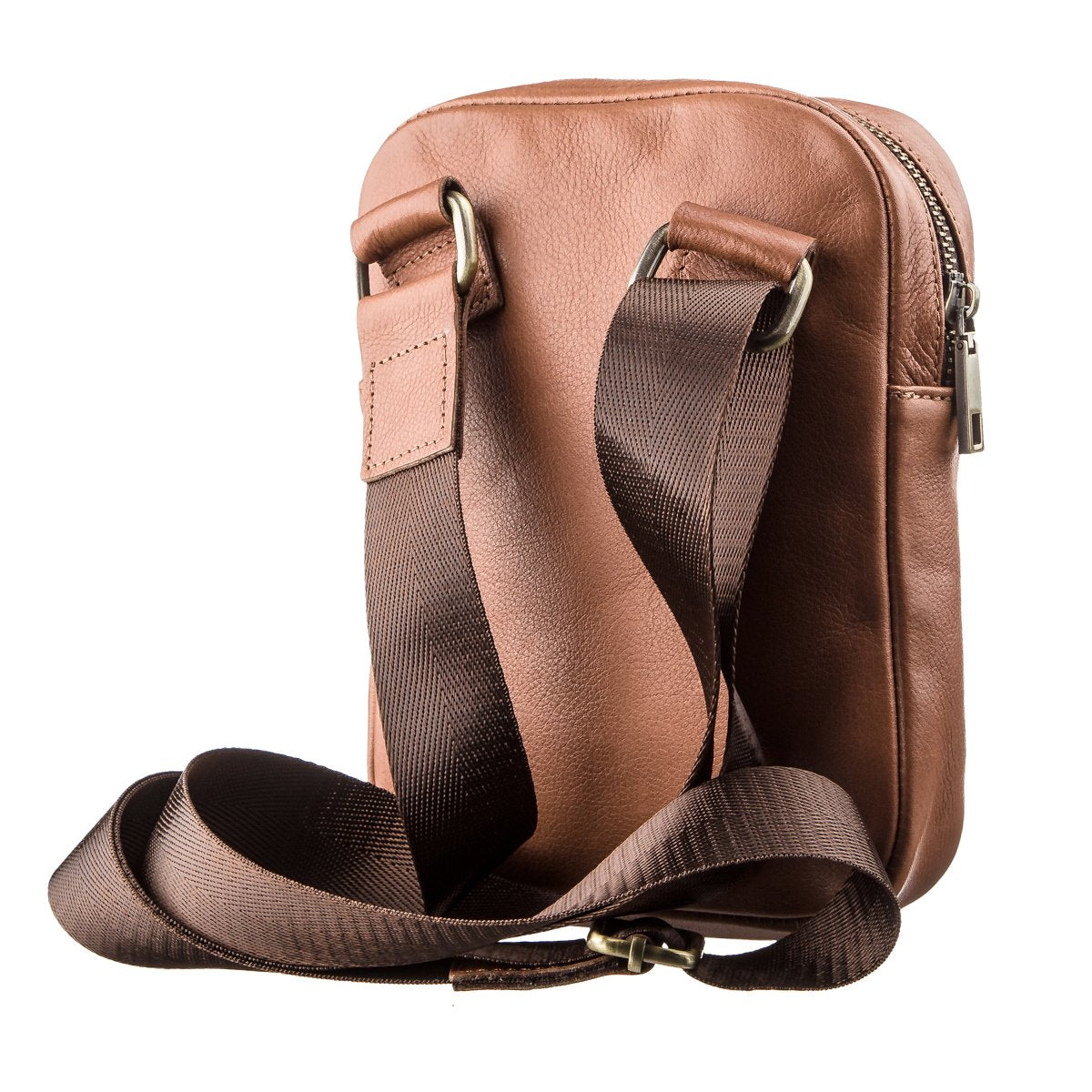 Leather Men's Bag SHVIGEL 19104 in Ruda Color – Made in Ukraine with Natural Leather