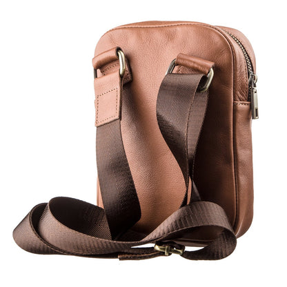 Leather Men's Bag SHVIGEL 19104 in Ruda Color – Made in Ukraine with Natural Leather