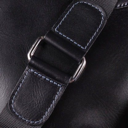 Men's Smooth Genuine Leather Bag SHVIGEL 18721 Black - Premium Quality Ukraine