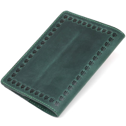 Genuine Leather Passport Cover SHVIGEL 16134 - High-Quality Ukrainian Design