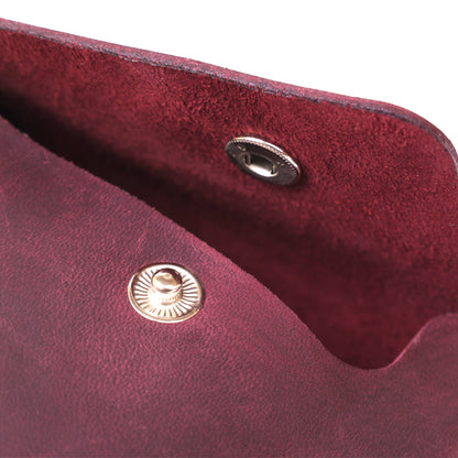 Vintage Women's Travel Cosmetic Bag SHVIGEL 16429 Burgundy Natural Leather