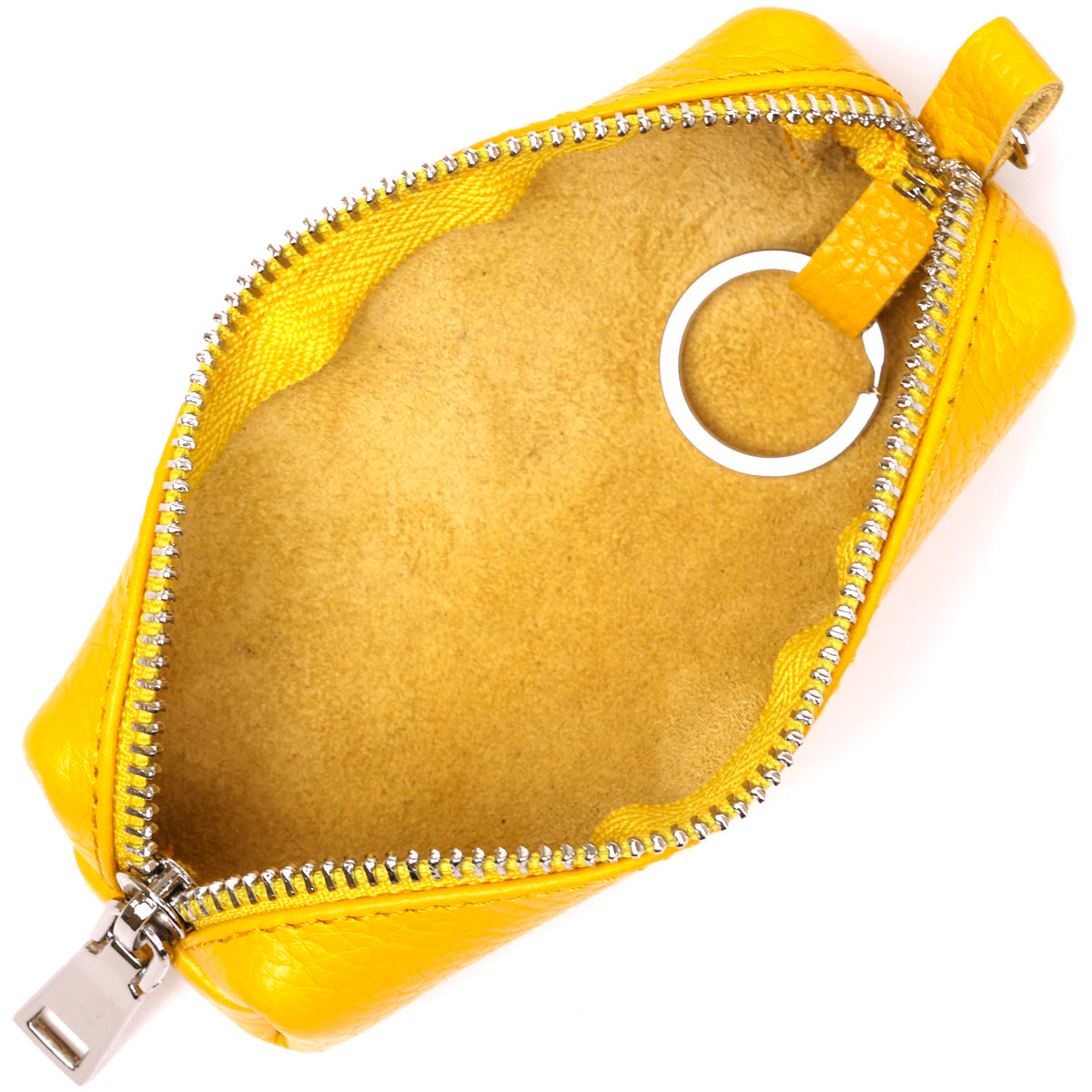 Bright Women's Key Holder SHVIGEL 16540 Yellow Natural Leather for Keys