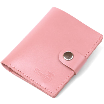 Compact Women's Wallet SHVIGEL 16488 Genuine Leather Pink with Stylish Design