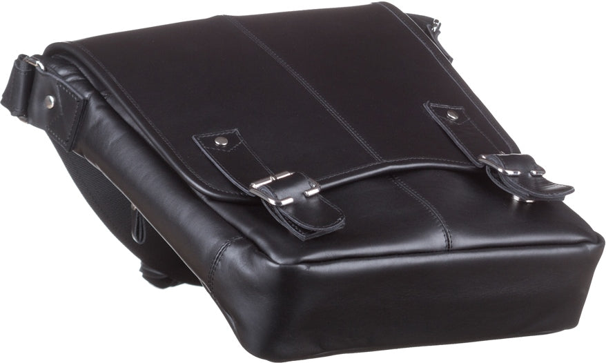 Men's Leather Bag SHVIGEL 11040 Black, Crafted from Natural Leather, Made in Ukraine