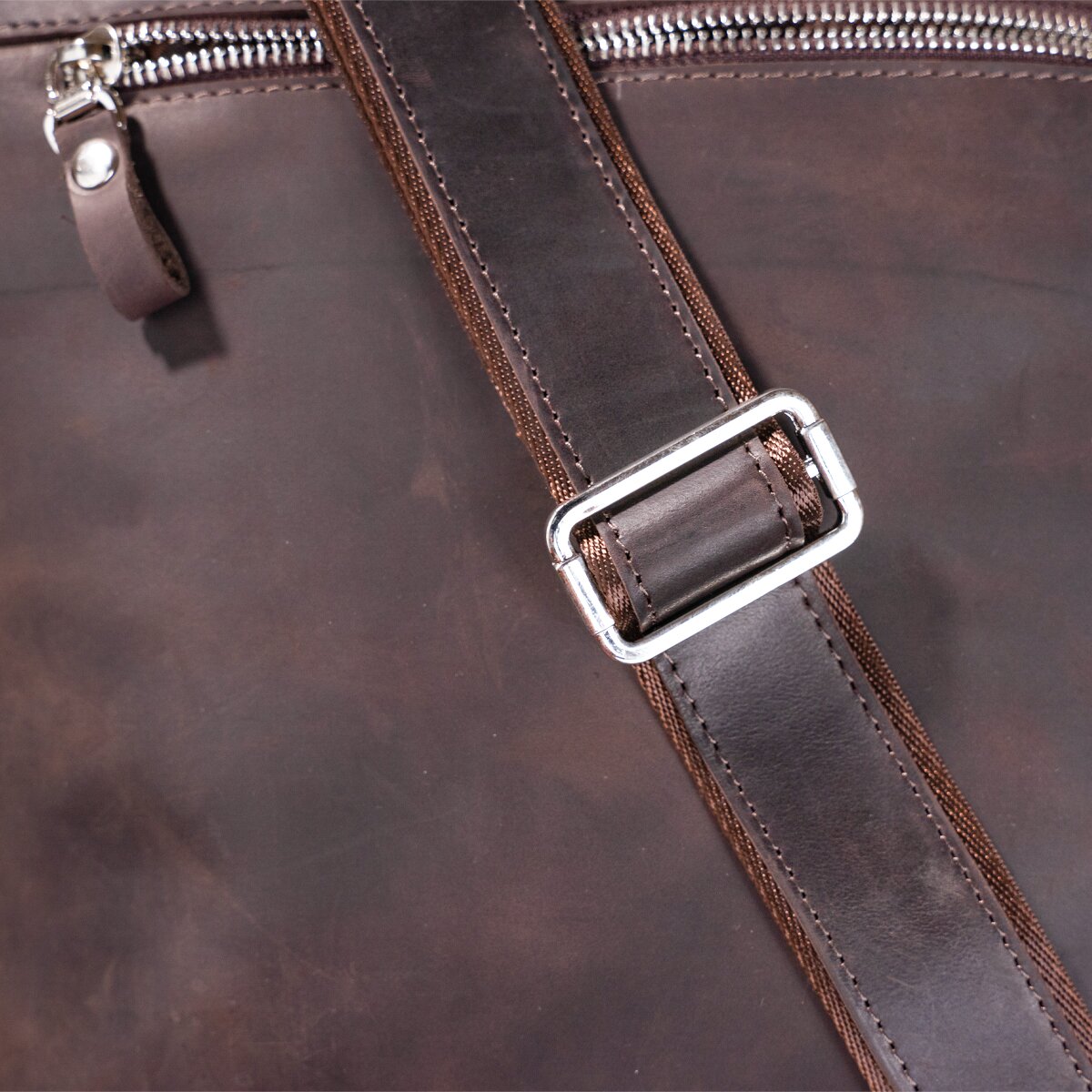 Men's Vintage Leather Bag SHVIGEL 11129 Brown Natural Leather Material