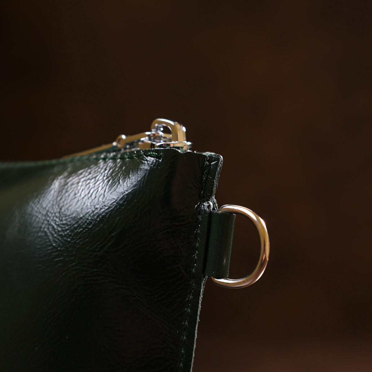 Practical Women's Leather Cosmetic Bag SHVIGEL 16411 Green Genuine Leather