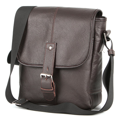 Leather Handbag SHVIGEL 00854 Brown - Genuine Leather, Made in Ukraine