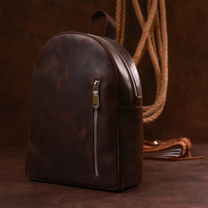 Universal Women's Backpack SHVIGEL 16329 Brown Genuine Leather Fashion Bag