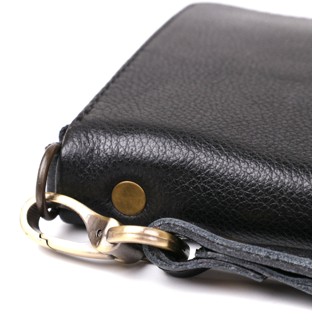 Men's Horizontal Leather Clutch by SHVIGEL 19120 in Black - Genuine Leather, Ukrainian Craftsmanship