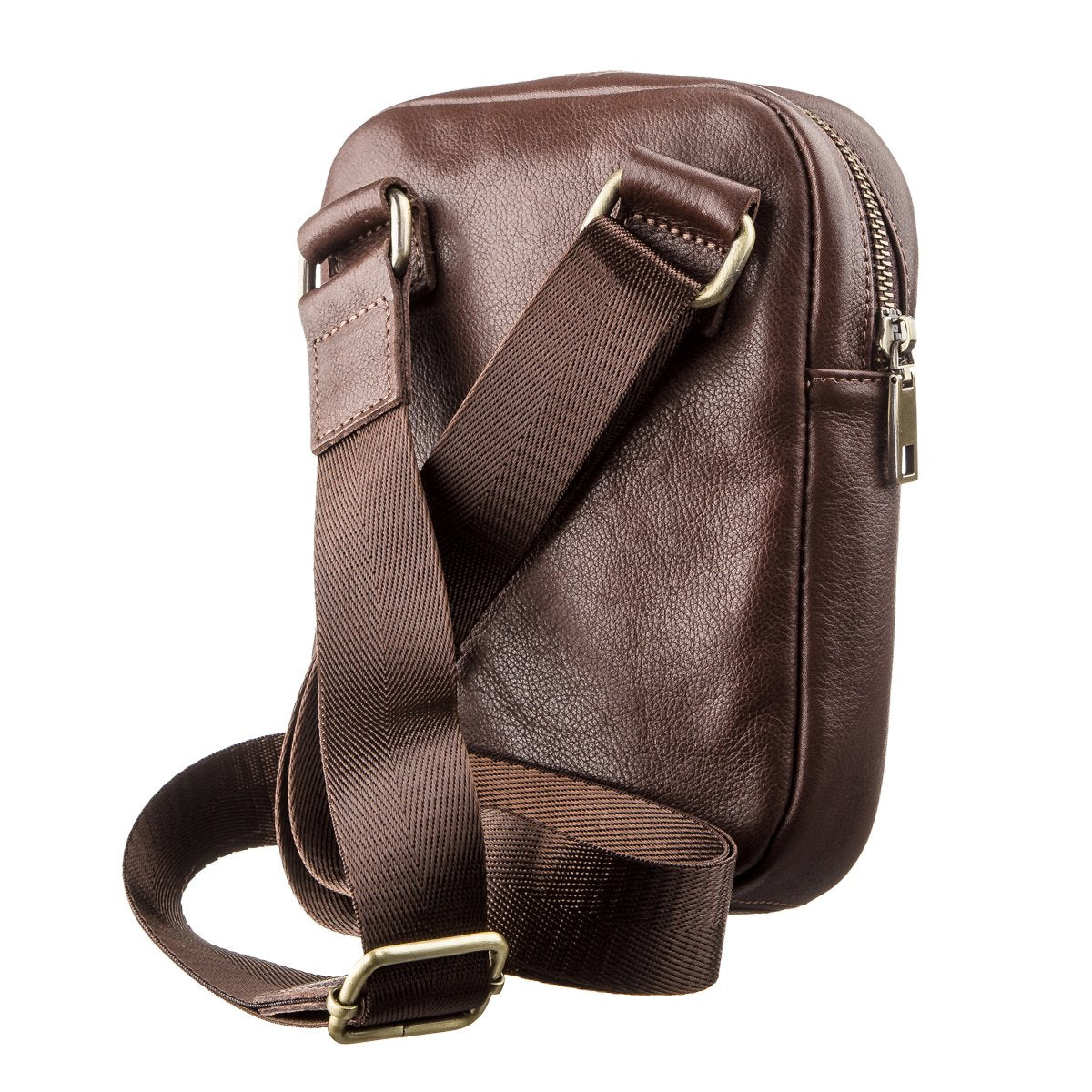 Men's Leather Bag SHVIGEL 19103 Brown | Natural Leather | Ukrainian Craftsmanship