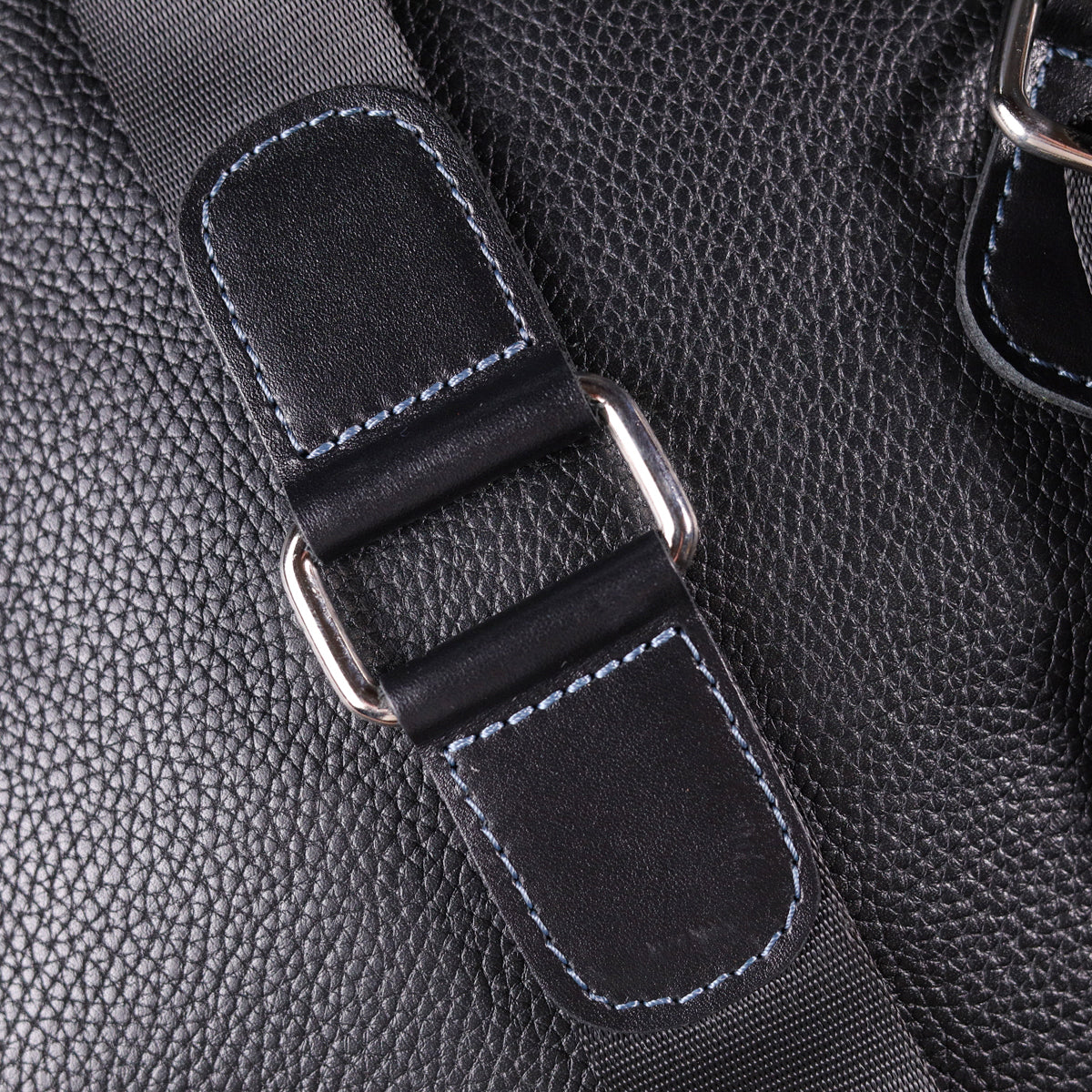 Men's Combination Leather Bag SHVIGEL 18720 Black - Premium Quality Ukrainian Craftsmanship