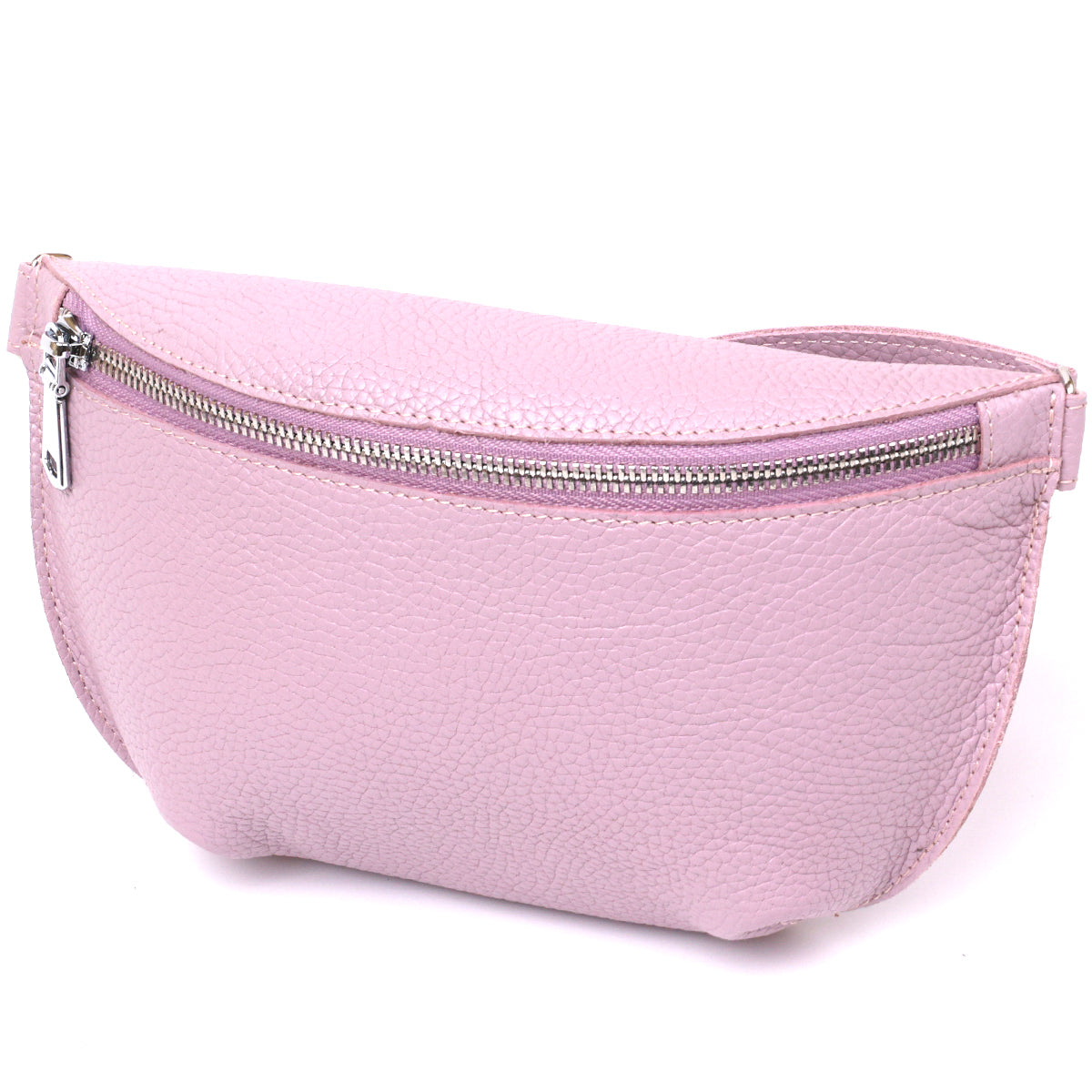 Leather Practical Women's Waist Bag SHVIGEL 16376 Lilac Genuine Leather