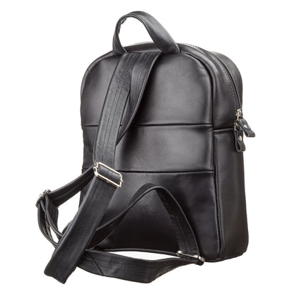 Women's Leather Backpack SHVIGEL 15304 Black Made in Ukraine Natural Leather