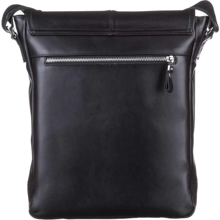 Men's Leather Bag SHVIGEL 11040 Black, Crafted from Natural Leather, Made in Ukraine