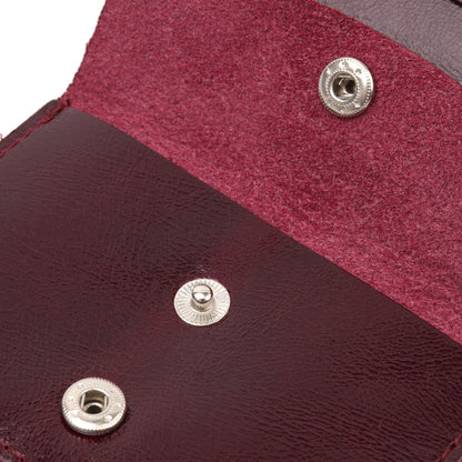 Women's Glossy Leather Wallet SHVIGEL 16609 Cherry Red Natural Leather