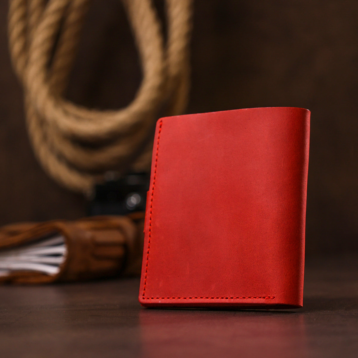 Small Matte Women's Wallet SHVIGEL 16476 Red Genuine Leather Ukraine