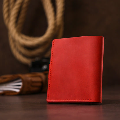 Small Matte Women's Wallet SHVIGEL 16476 Red Genuine Leather Ukraine