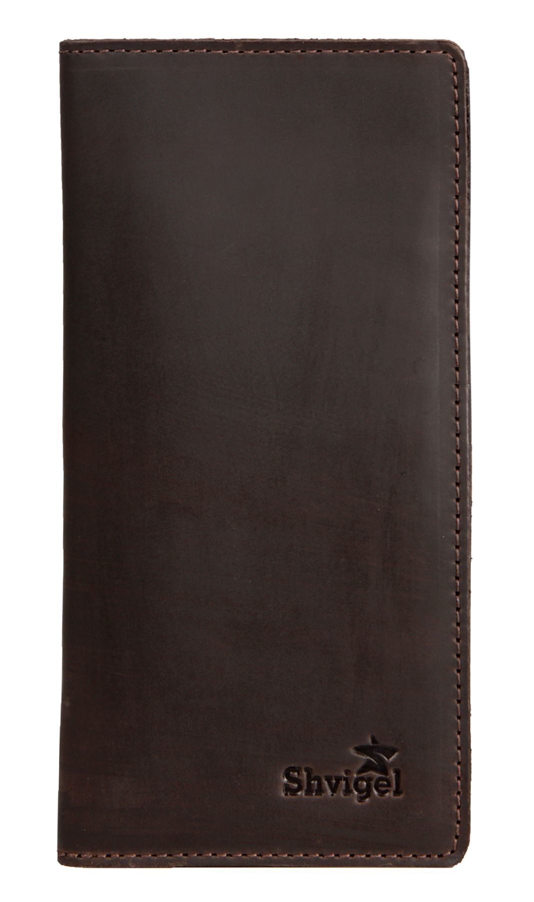 Leather Wallet SHVIGEL 13789 Brown | Genuine Leather | Made in Ukraine